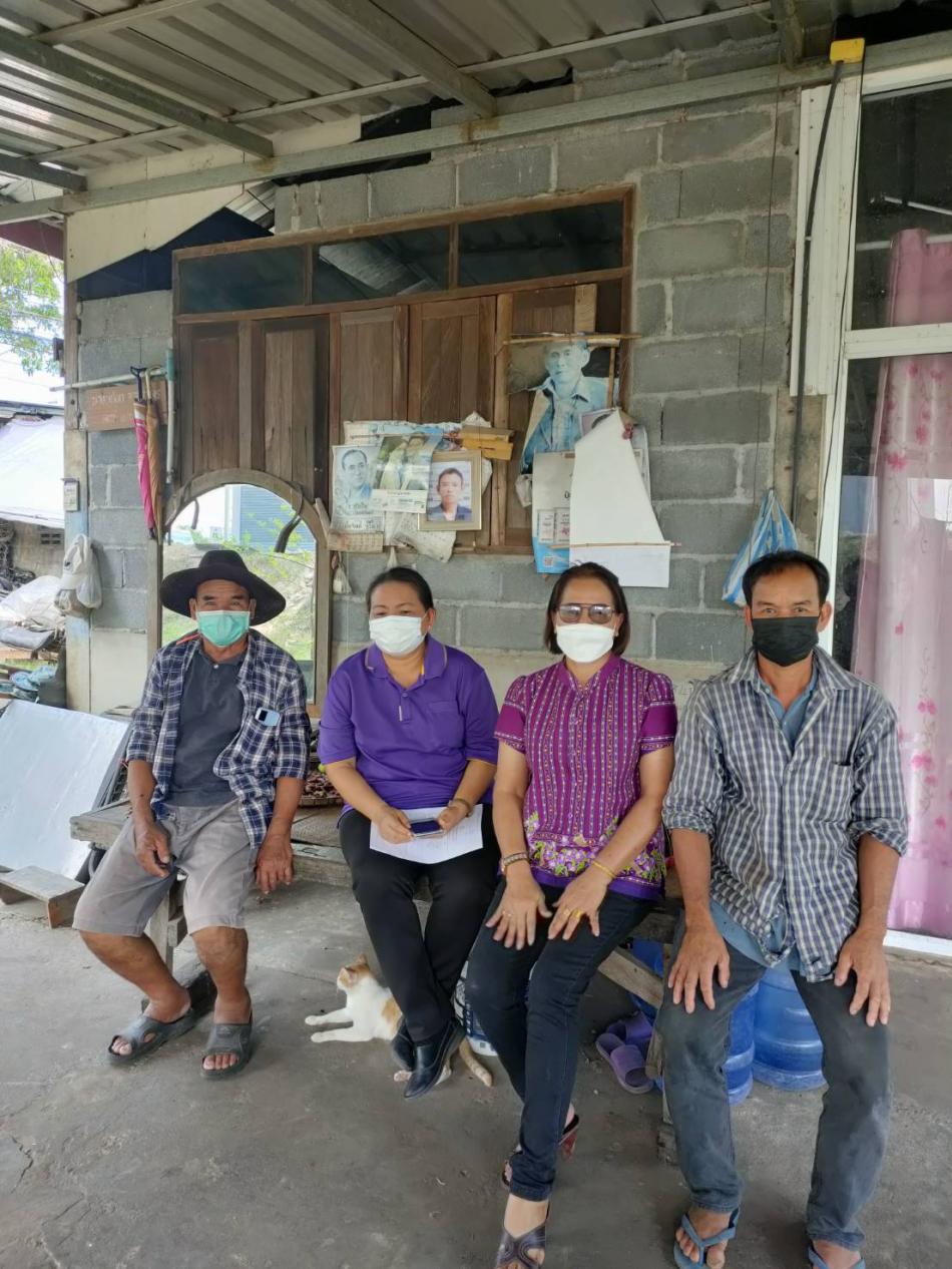 ลงพื้นที่เพื่อตรวจเยี่ยมและประสานงานให้การช่วยเหลือผู้สูงอายุ บ้านโสกเชือกหมู่ที่ 10